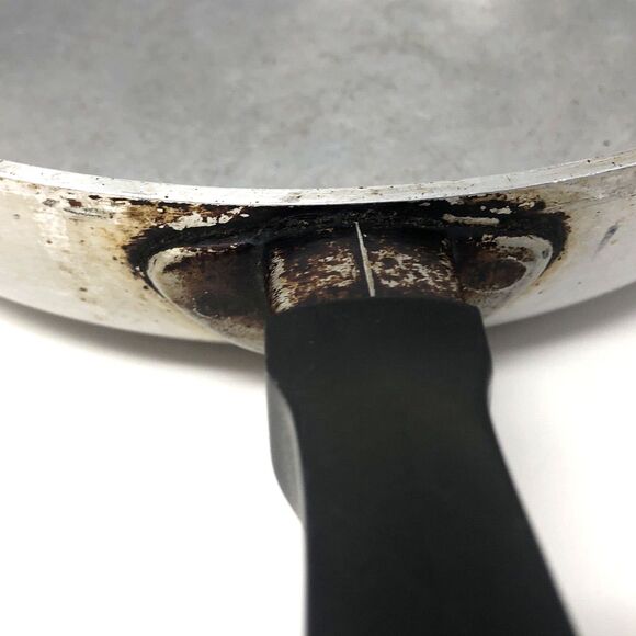 Wear-Ever Aluminum Hallite 10.5" Skillet Fry Pan Copper Toned Lid VTG USA  #2600 - Picture 12 of 14